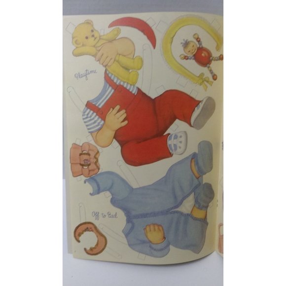 Vintage Sleeping Dolls paper dolls by Queen Holden, 1985 redo, Merrill, Uncut bo - Picture 8 of 10